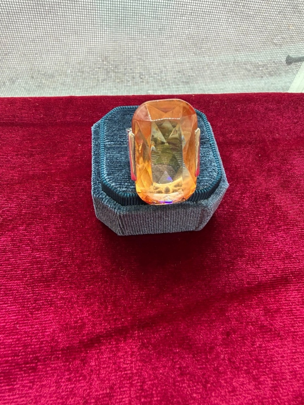 Large 925 Sterling Silver Gemstone Ring